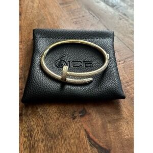 Iced Nail Bangle Bracelet